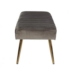 Upholstered Bench Gray Fabric (46 in. x 18 in. x 18 in.) by Homy Casa -Homy Casa Shop gray homy casa bedroom benches theis grey 4f 1000