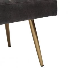 Upholstered Bench Gray Fabric (46 in. x 18 in. x 18 in.) by Homy Casa -Homy Casa Shop gray homy casa bedroom benches theis grey fa 1000