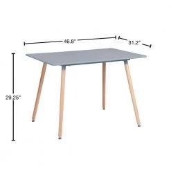 Grey Wood Round Leg LEG Dining Table by Homy Casa 14 Grey Wood Round Leg LEG Dining Table by Homy Casa -Homy Casa Shop gray homy casa kitchen dining tables rookie round leg 120 grey a 40 1000