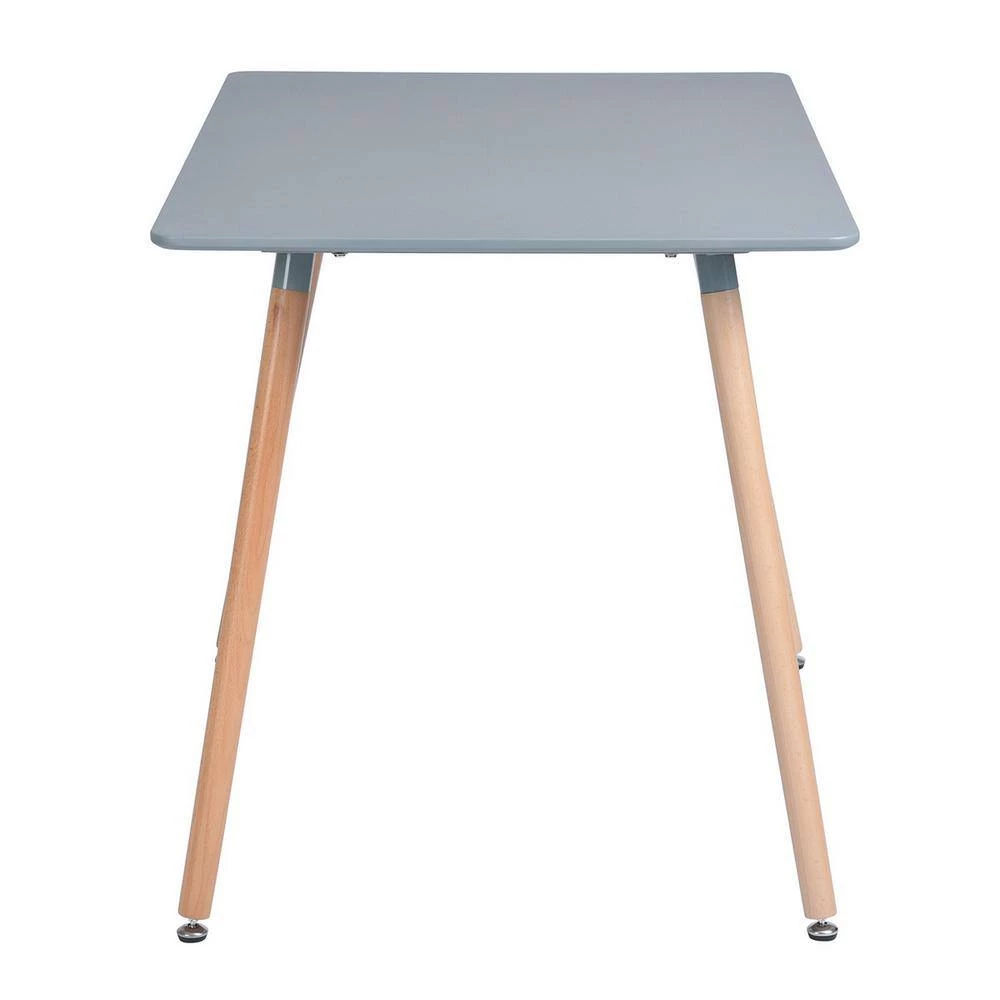 Grey Wood Round Leg LEG Dining Table by Homy Casa 9 Grey Wood Round Leg LEG Dining Table by Homy Casa - Image 7