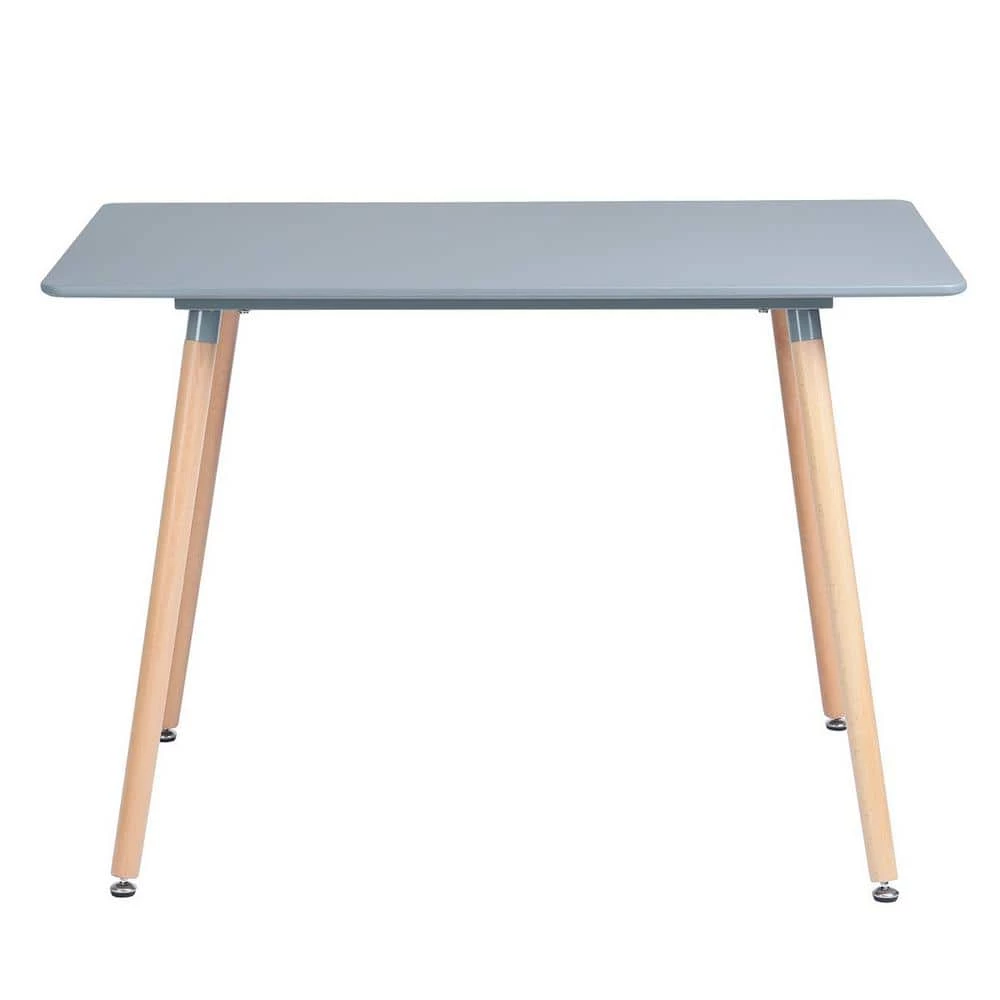 Grey Wood Round Leg LEG Dining Table by Homy Casa 3 Grey Wood Round Leg LEG Dining Table by Homy Casa