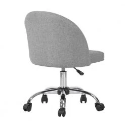 Grey Fabric Seat Office Chair with Swivel Seat and Adjustable Seat Height by Homy Casa -Homy Casa Shop gray homy casa office stools hd dearon grey 1f 1000