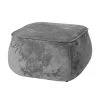 Velvet Grey Living Room Ottoman by Homy Casa -Homy Casa Shop gray homy casa ottomans rondae icecrush grey 64 1000
