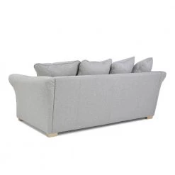 HD-CHARME 3-FASHION 15 105 in. Gray Wide Slope Arm Fabric 2-Seater Straight Sofa by Homy Casa -Homy Casa Shop gray homy casa sofas couches hd charme 3 fashion 15 4f 1000