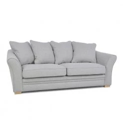 HD-CHARME 3-FASHION 15 105 in. Gray Wide Slope Arm Fabric 2-Seater Straight Sofa by Homy Casa
