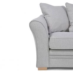 HD-CHARME 3-FASHION 15 105 in. Gray Wide Slope Arm Fabric 2-Seater Straight Sofa by Homy Casa -Homy Casa Shop gray homy casa sofas couches hd charme 3 fashion 15 76 1000