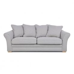 HD-CHARME 3-FASHION 15 105 in. Gray Wide Slope Arm Fabric 2-Seater Straight Sofa by Homy Casa -Homy Casa Shop gray homy casa sofas couches hd charme 3 fashion 15 c3 1000