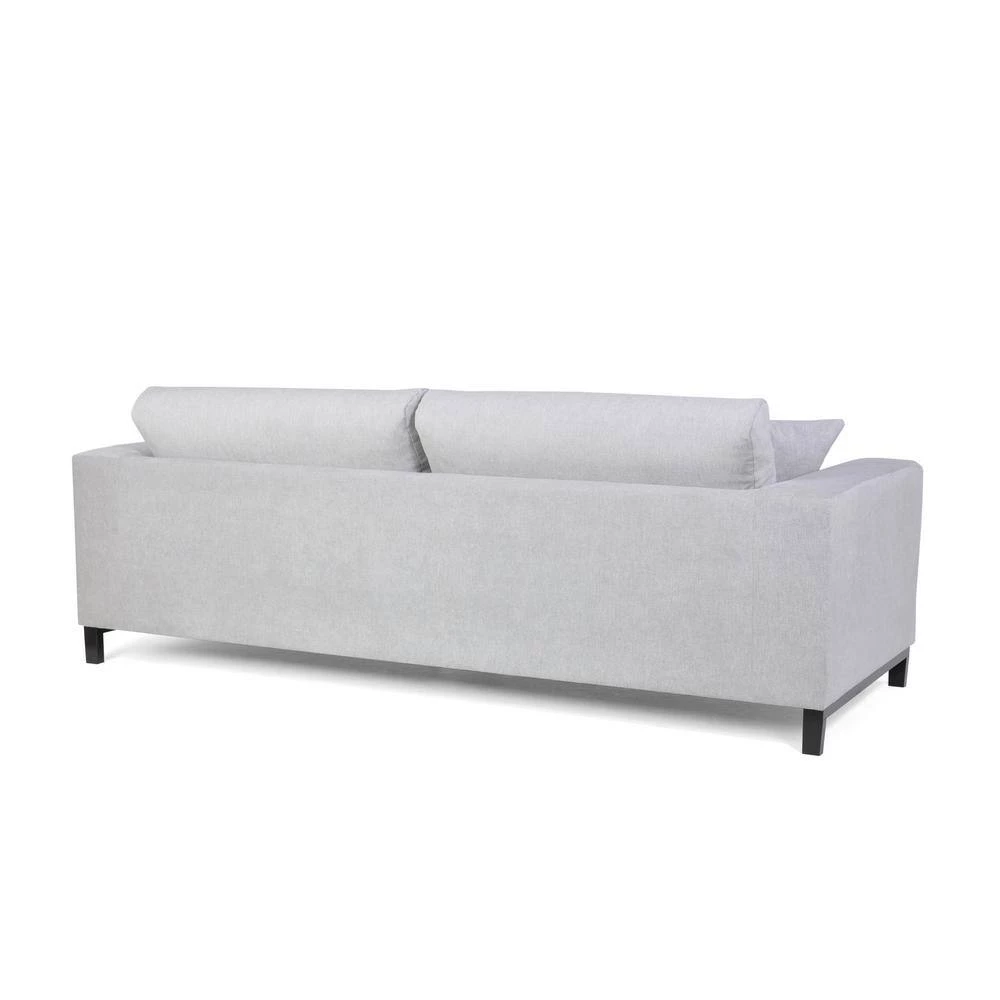 HD-Louis 3-Seater Aston 15 91 in. Wide Square Arm Fabric Straight Sofa Gray by Homy Casa 7 HD-Louis 3-Seater Aston 15 91 in. Wide Square Arm Fabric Straight Sofa Gray by Homy Casa - Image 5