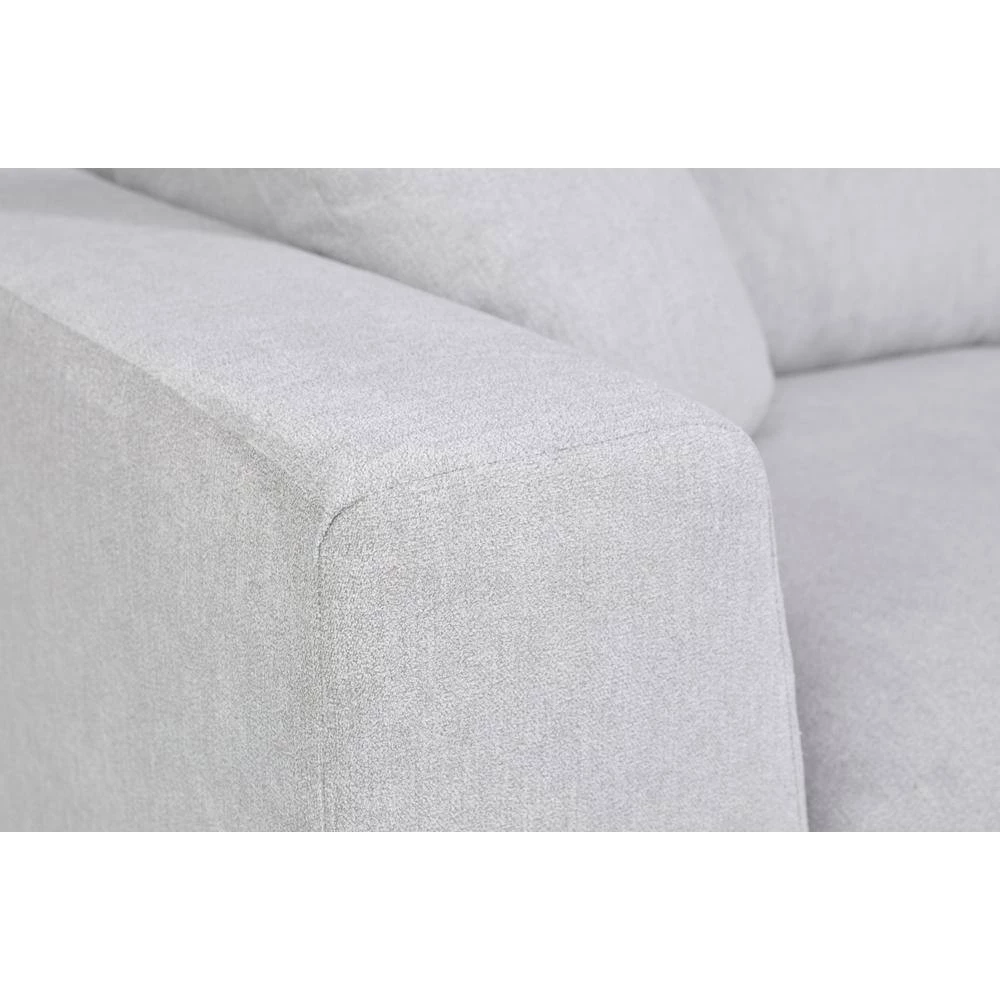 HD-Louis 3-Seater Aston 15 91 in. Wide Square Arm Fabric Straight Sofa Gray by Homy Casa 9 HD-Louis 3-Seater Aston 15 91 in. Wide Square Arm Fabric Straight Sofa Gray by Homy Casa - Image 7
