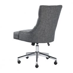 Adjustable Fabric Middle Office Chair Computer Desk Chair Leisure Chair with Casters - Grey by Homy Casa 15 Adjustable Fabric Middle Office Chair Computer Desk Chair Leisure Chair with Casters - Grey by Homy Casa -Homy Casa Shop gray homy casa task chairs chaden choarcoal 1f 1000