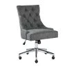 Adjustable Fabric Middle Office Chair Computer Desk Chair Leisure Chair with Casters - Grey by Homy Casa -Homy Casa Shop gray homy casa task chairs chaden choarcoal 64 1000