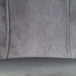 Cian Grey Velvet Upholstery Task Chair with Adjustable Height by Homy Casa -Homy Casa Shop gray homy casa task chairs cian grey 76 1000