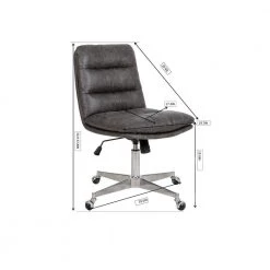 Stefeen Gray Back support Office Chair by Homy Casa -Homy Casa Shop gray homy casa task chairs steffen grey office chair 76 1000
