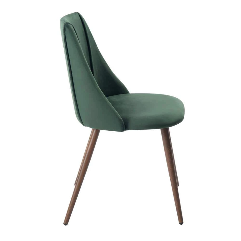 Smeg Green Upholstered Dining Chair (Set of 2) by Homy Casa 7 Smeg Green Upholstered Dining Chair (Set of 2) by Homy Casa - Image 5