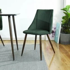 Smeg Green Upholstered Dining Chair (Set of 2) by Homy Casa 14 Smeg Green Upholstered Dining Chair (Set of 2) by Homy Casa -Homy Casa Shop greeen homy casa accent chairs hd smeg tiaanium 32mm a 77 1000