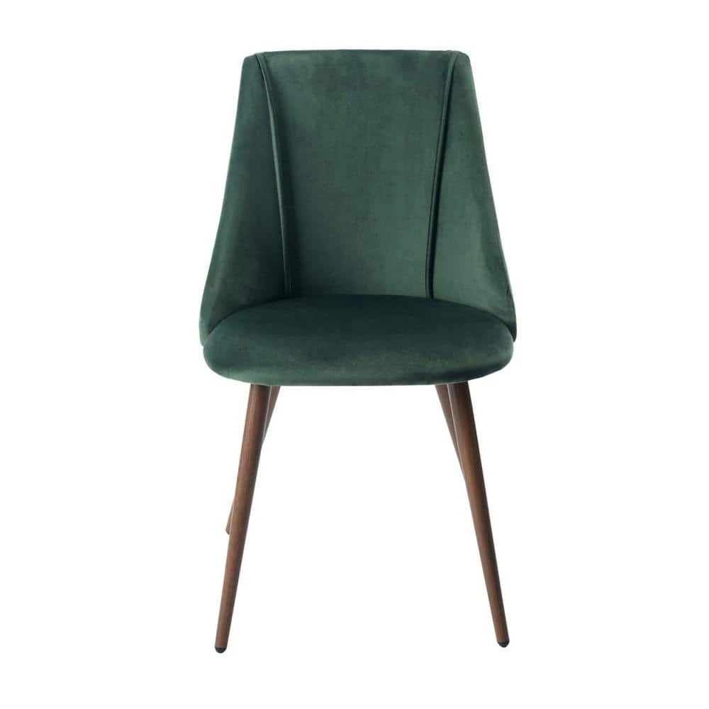 Smeg Green Upholstered Dining Chair (Set of 2) by Homy Casa 6 Smeg Green Upholstered Dining Chair (Set of 2) by Homy Casa - Image 4