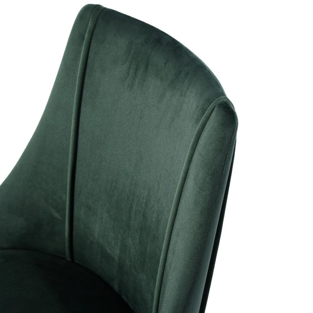 Smeg Green Upholstered Dining Chair (Set of 2) by Homy Casa 10 Smeg Green Upholstered Dining Chair (Set of 2) by Homy Casa - Image 8