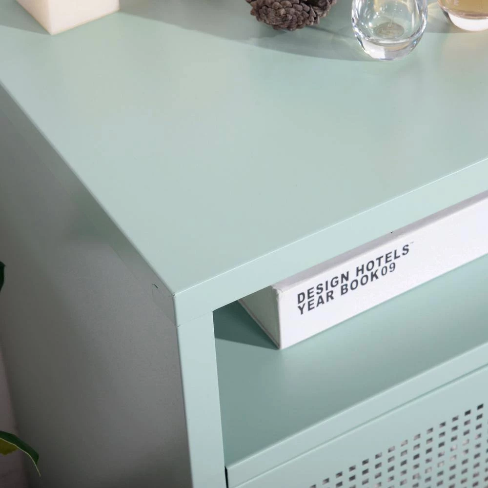 Isaiah Light Green Storage Cabinet with Door by Homy Casa 11 Isaiah Light Green Storage Cabinet with Door by Homy Casa - Image 9