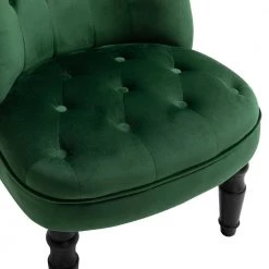 Kostic Green Velvet Accent Chair by Homy Casa 17 Kostic Green Velvet Accent Chair by Homy Casa -Homy Casa Shop green homy casa accent chairs kostic green 44 1000