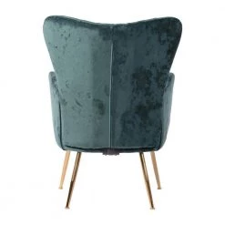 Wing Green Fabric Upholstered Wing Back Leisure Arm Chair by Homy Casa -Homy Casa Shop green homy casa accent chairs wing green ice floss 1f 1000