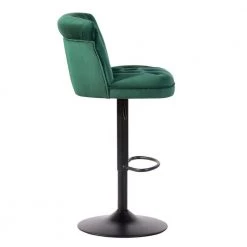Baze 26 in-34.6 in. Green Low Back Metal Frame Adjustable Height Bar Stool With Velvet Seat (Set of 2) by Homy Casa 18 Baze 26 in-34.6 in. Green Low Back Metal Frame Adjustable Height Bar Stool With Velvet Seat (Set of 2) by Homy Casa -Homy Casa Shop green homy casa bar stools baze green 4f 1000