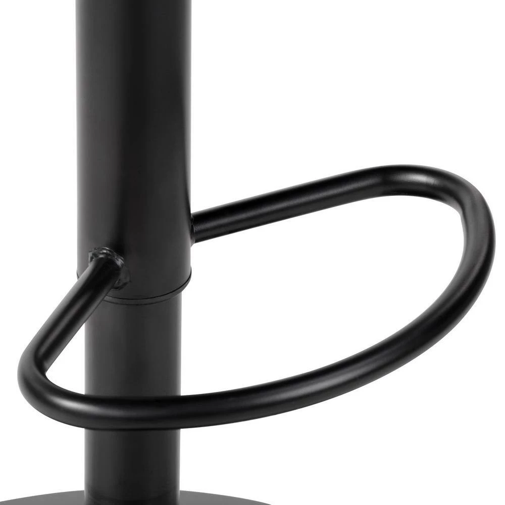 Baze 26 in-34.6 in. Green Low Back Metal Frame Adjustable Height Bar Stool With Velvet Seat (Set of 2) by Homy Casa 5 Baze 26 in-34.6 in. Green Low Back Metal Frame Adjustable Height Bar Stool With Velvet Seat (Set of 2) by Homy Casa - Image 3