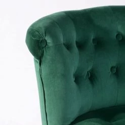 Baze 26 in-34.6 in. Green Low Back Metal Frame Adjustable Height Bar Stool With Velvet Seat (Set of 2) by Homy Casa 21 Baze 26 in-34.6 in. Green Low Back Metal Frame Adjustable Height Bar Stool With Velvet Seat (Set of 2) by Homy Casa -Homy Casa Shop green homy casa bar stools baze green fa 1000