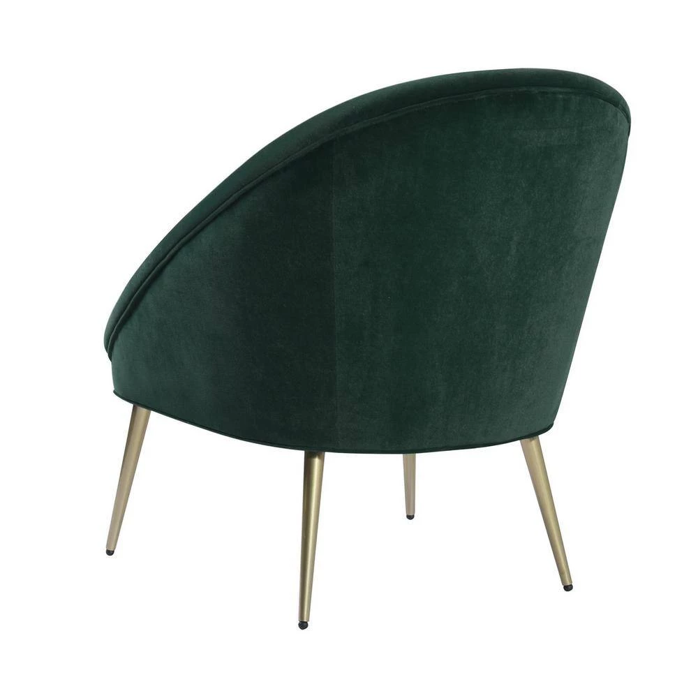 Leisure Velvet Dining Chairs Upholstered Accent Leisure Chairs Makeup Dressing Stool Living Room Sofa Chair Modern Green by Homy Casa 7 Leisure Velvet Dining Chairs Upholstered Accent Leisure Chairs Makeup Dressing Stool Living Room Sofa Chair Modern Green by Homy Casa - Image 5