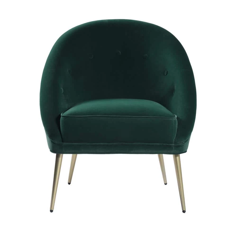Leisure Velvet Dining Chairs Upholstered Accent Leisure Chairs Makeup Dressing Stool Living Room Sofa Chair Modern Green by Homy Casa 5 Leisure Velvet Dining Chairs Upholstered Accent Leisure Chairs Makeup Dressing Stool Living Room Sofa Chair Modern Green by Homy Casa - Image 3