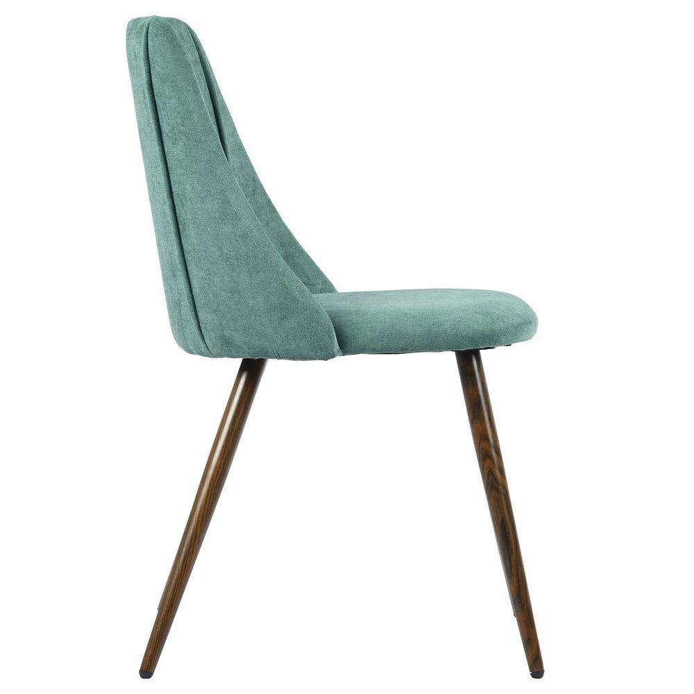 Smeg Green Velvet Upholstered Walnut Metal Legs Side Dining Chairs(Set of 2) by Homy Casa 12 Smeg Green Velvet Upholstered Walnut Metal Legs Side Dining Chairs(Set of 2) by Homy Casa - Image 10