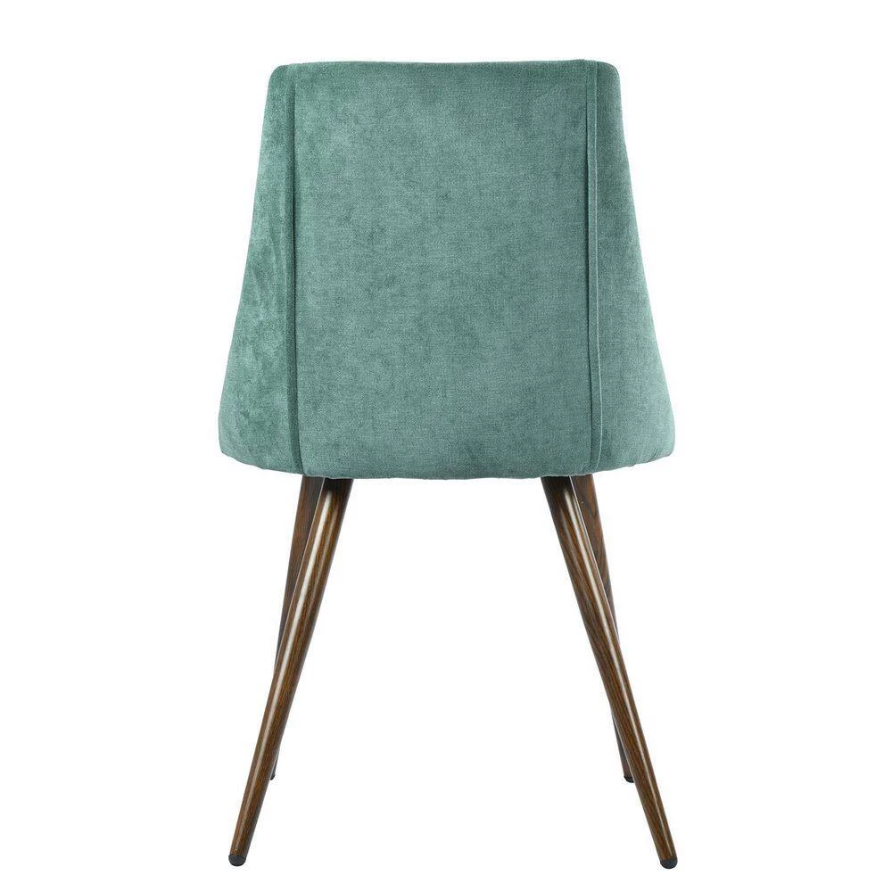 Smeg Green Velvet Upholstered Walnut Metal Legs Side Dining Chairs(Set of 2) by Homy Casa 13 Smeg Green Velvet Upholstered Walnut Metal Legs Side Dining Chairs(Set of 2) by Homy Casa - Image 11