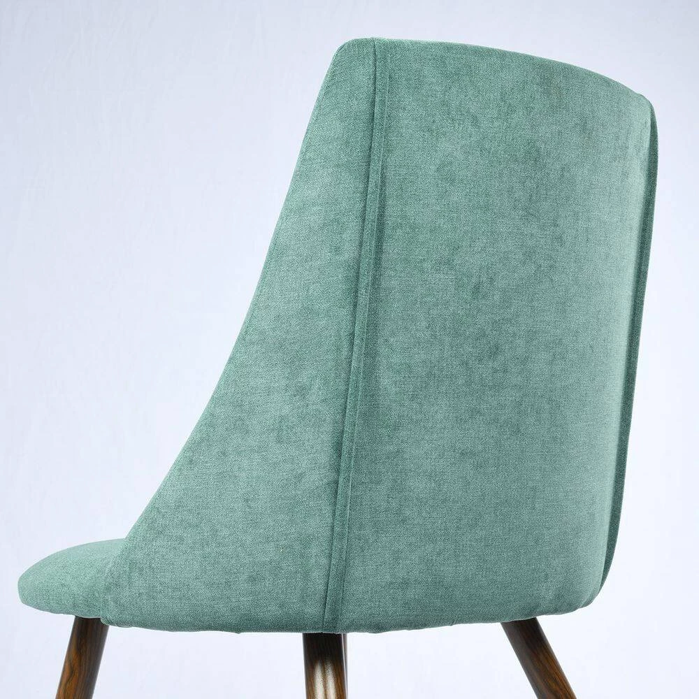 Smeg Green Velvet Upholstered Walnut Metal Legs Side Dining Chairs(Set of 2) by Homy Casa 15 Smeg Green Velvet Upholstered Walnut Metal Legs Side Dining Chairs(Set of 2) by Homy Casa - Image 13