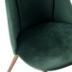Smeg Green Velvet Upholstered Side Dining Chairs(Set of 2) by Homy Casa -Homy Casa Shop green homy casa dining chairs smeg tiaanium 32mm lmkz fa 1000