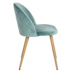Carson Carrington Mid-Century Modern Lake green Velvet Dining Chair (Set of 2) by Homy Casa -Homy Casa Shop green homy casa dining chairs zomba green velvet diamond kd metal a 1f 1000