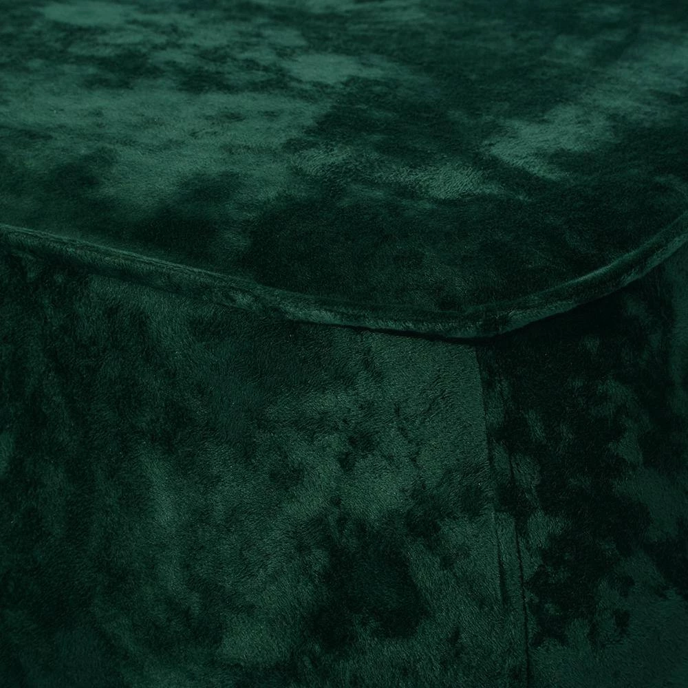 Rondae Green Ice Velvet Ottoman by Homy Casa 9 Rondae Green Ice Velvet Ottoman by Homy Casa - Image 7