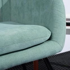 Casual Green Upholstered Armed Rocking Chair by Homy Casa -Homy Casa Shop green homy casa rockers gliders ottomans maniar light green 44 1000