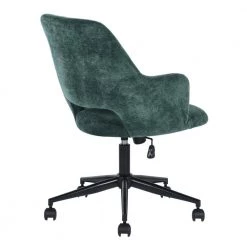 Office Chair Green Armchair Secretary Adjustable Swivel Upholstered Computer Chair by Homy Casa -Homy Casa Shop green homy casa task chairs boga forest 1f 1000