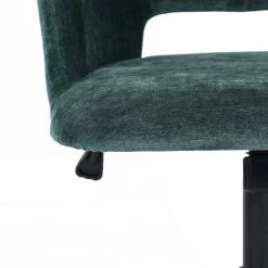 Office Chair Green Armchair Secretary Adjustable Swivel Upholstered Computer Chair by Homy Casa -Homy Casa Shop green homy casa task chairs boga forest 76 1000