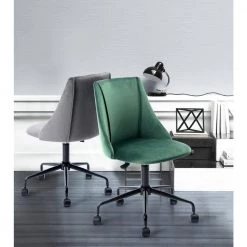 Dark Green Velvet Fabric Cover Modern Simple Style Green Large Size High Back Secretary Office Chair by Homy Casa 19 Dark Green Velvet Fabric Cover Modern Simple Style Green Large Size High Back Secretary Office Chair by Homy Casa -Homy Casa Shop green homy casa task chairs cian green 31 1000