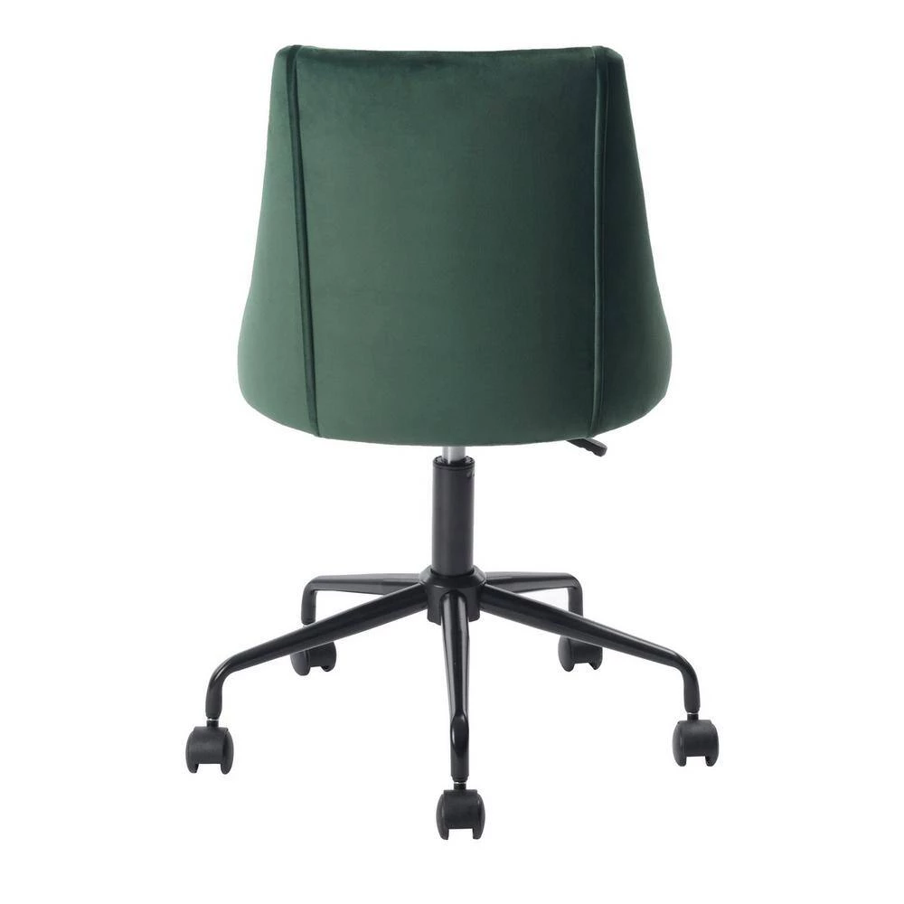 Dark Green Velvet Fabric Cover Modern Simple Style Green Large Size High Back Secretary Office Chair by Homy Casa 8 Dark Green Velvet Fabric Cover Modern Simple Style Green Large Size High Back Secretary Office Chair by Homy Casa - Image 6