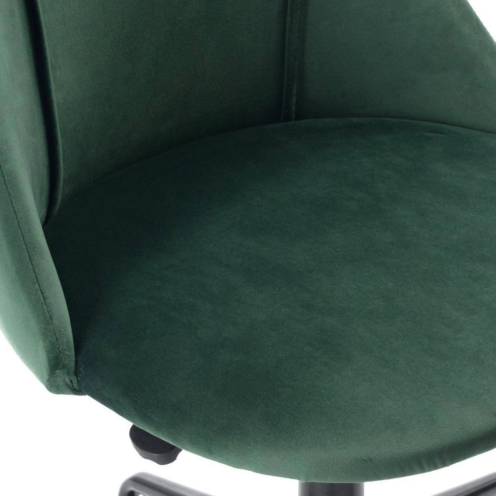 Dark Green Velvet Fabric Cover Modern Simple Style Green Large Size High Back Secretary Office Chair by Homy Casa 9 Dark Green Velvet Fabric Cover Modern Simple Style Green Large Size High Back Secretary Office Chair by Homy Casa - Image 7