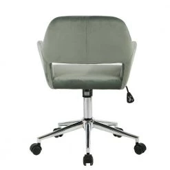16.1 in. Width Green velvet Upholstery Task Chair with Adjustable Height by Homy Casa 17 16.1 in. Width Green velvet Upholstery Task Chair with Adjustable Height by Homy Casa -Homy Casa Shop green homy casa task chairs ross chrome velvet cactus 1f 1000