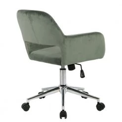 16.1 in. Width Green velvet Upholstery Task Chair with Adjustable Height by Homy Casa 14 16.1 in. Width Green velvet Upholstery Task Chair with Adjustable Height by Homy Casa -Homy Casa Shop green homy casa task chairs ross chrome velvet cactus 77 1000