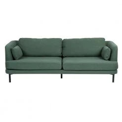 Clemency 85 in. W Square Arm Fabric Upholstered Contemporary Straight Sofa in Green by Homy Casa -Homy Casa Shop green three homy casa sofas couches clemency three 40 1000