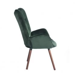 Kas Green Velvet Tufted Arm Chair by Homy Casa -Homy Casa Shop green velvet homy casa accent chairs kas kd velvet green lmkz 1f 1000