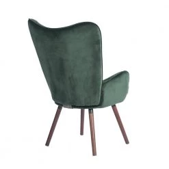 Kas Green Velvet Tufted Arm Chair by Homy Casa -Homy Casa Shop green velvet homy casa accent chairs kas kd velvet green lmkz 4f 1000