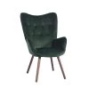 Kas Green Velvet Tufted Arm Chair by Homy Casa -Homy Casa Shop green velvet homy casa accent chairs kas kd velvet green lmkz 64 1000