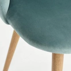 Zomba Green Velvet Upholstered Side Dining Chair (Set of 2) by Homy Casa -Homy Casa Shop green velvet homy casa dining chairs zomba green velvet diamond 66 1000