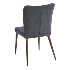 Dark Grey Upholstered Parsons Chair (Set of 2) by Homy Casa -Homy Casa Shop grey homy casa accent chairs aldred dgrey ykc 1f 1000
