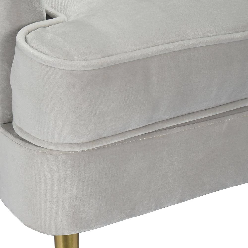 HD-TACKO Grey Velvet Armchair by Homy Casa 12 HD-TACKO Grey Velvet Armchair by Homy Casa - Image 10